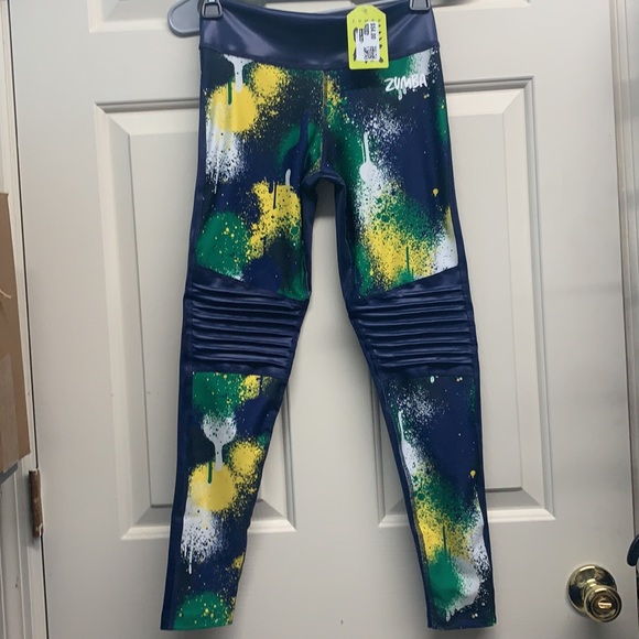 Blue Zumba stretchable leggingsSize XS - Picture 2 of 12